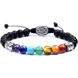 7 chakra healing crystal bracelet anxiety relief beads meditation yoga jewelry g